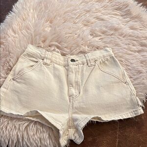PacSun Cream Jean Shorts for Women